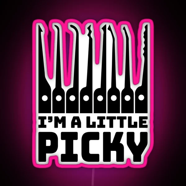 Funny Locksmith Lock Picking Pun RGB Neon Sign