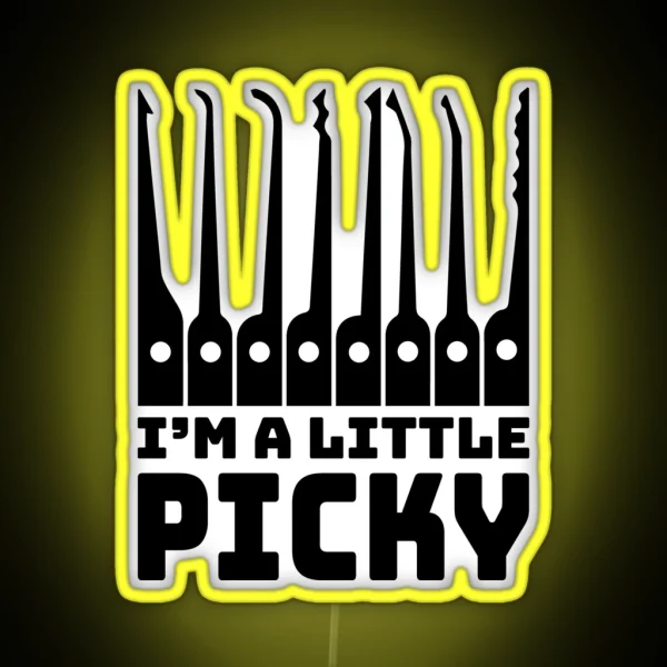 Funny Locksmith Lock Picking Pun RGB Neon Sign
