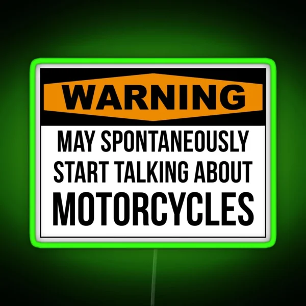 Funny Motorcycle RGB Neon Sign