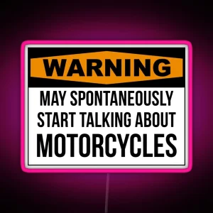 Funny Motorcycle RGB Neon Sign