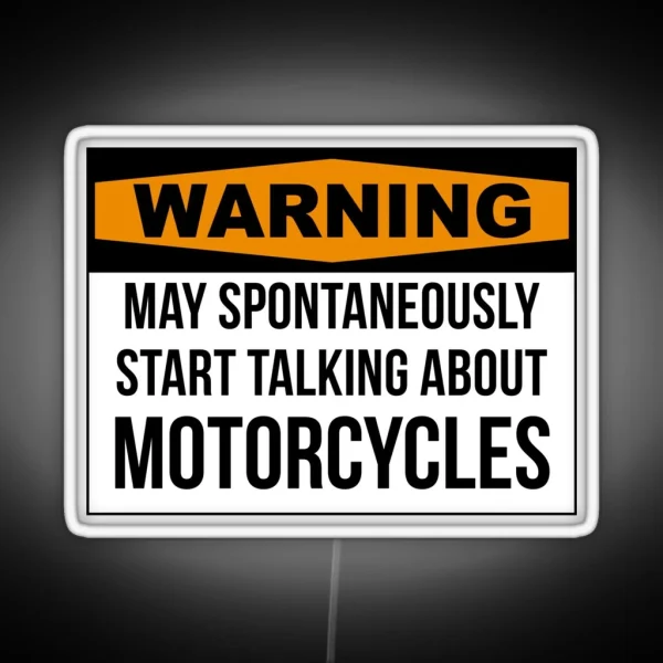 Funny Motorcycle RGB Neon Sign