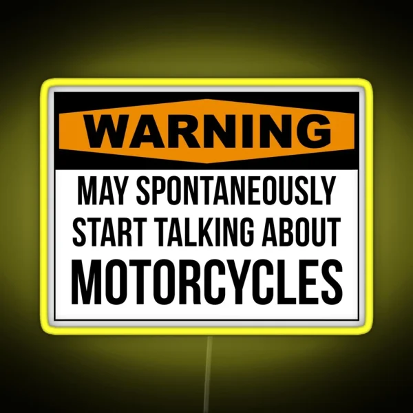 Funny Motorcycle RGB Neon Sign