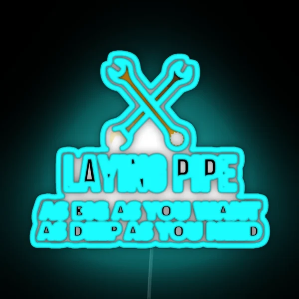 Funny Plumber Gifts RGB Neon Sign
