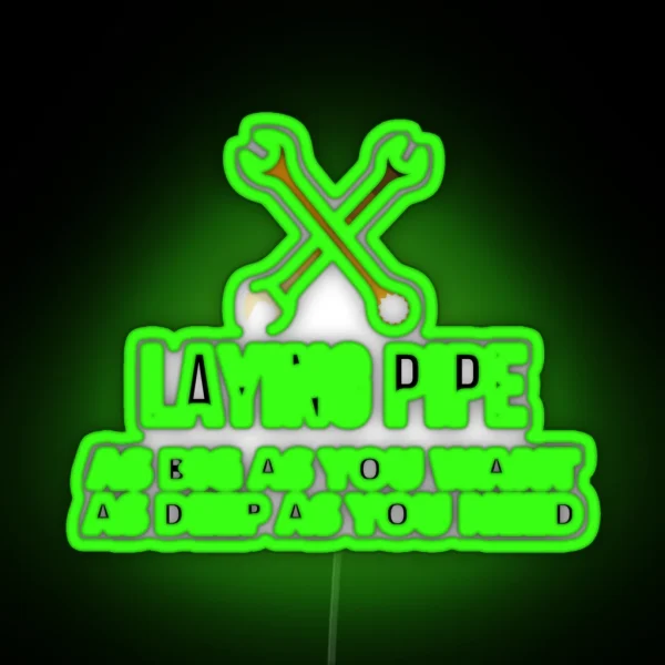 Funny Plumber Gifts RGB Neon Sign