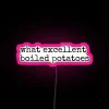 Funny Pride and Prejudice Quote in Vibrant Rainbow Neon Lighting