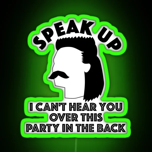 Funny Redneck Mullet Gift RGB Neon Sign