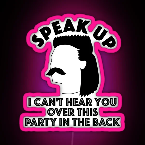Funny Redneck Mullet Gift RGB Neon Sign