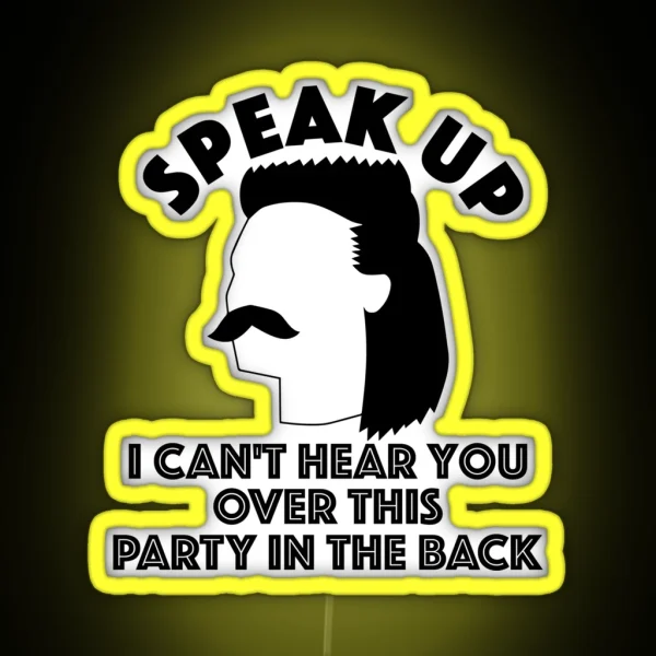 Funny Redneck Mullet Gift RGB Neon Sign