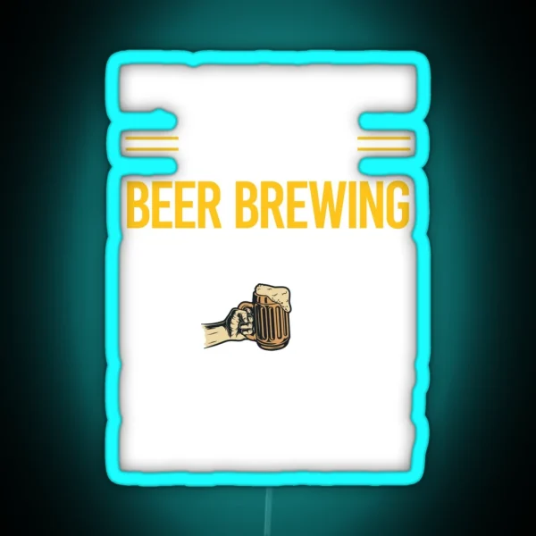 Funny Smart People Beer Brewing RGB Neon Sign