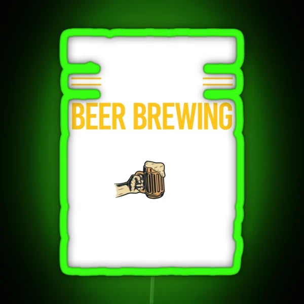 Funny Smart People Beer Brewing RGB Neon Sign