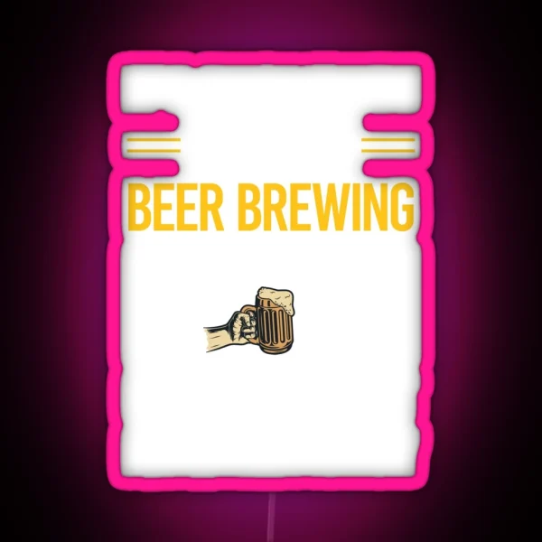 Funny Smart People Beer Brewing RGB Neon Sign