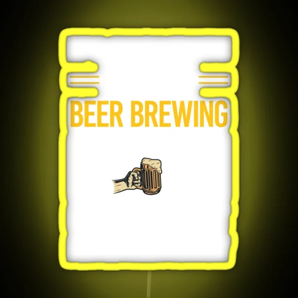 Funny Smart People Beer Brewing RGB Neon Sign