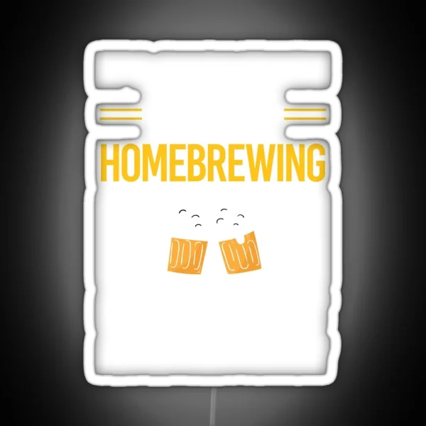 Funny Smart People Homebrewing Homebrew Homebrewer Beer Home Brew Brewing Brewer RGB Neon Sign