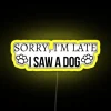 LED Personalized Humorous Dog-Themed Apology Neon Sign with Colorful Lighting Effects