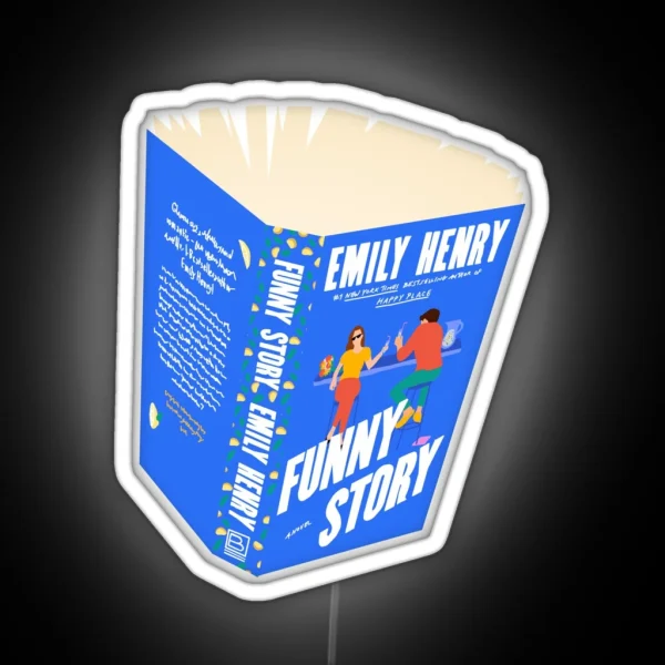 Funny Story Sprawled Open Emily Henry RGB Neon Sign