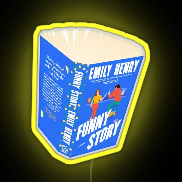 Funny Story Sprawled Open Emily Henry RGB Neon Sign