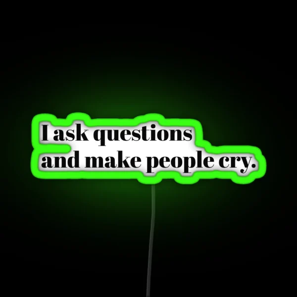 Funny Therapist Job Description RGB Neon Sign