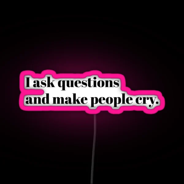 Funny Therapist Job Description RGB Neon Sign