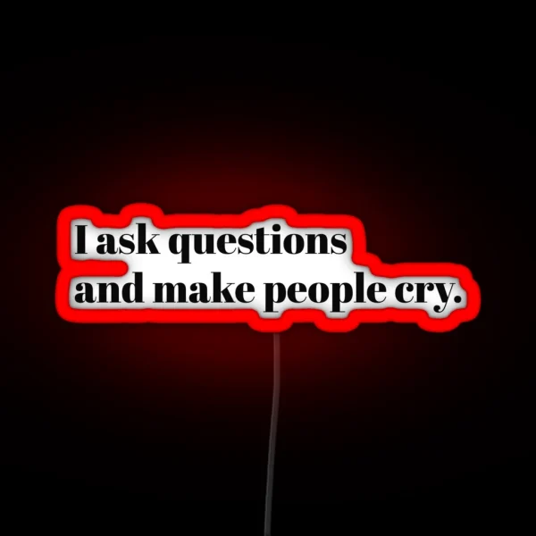 Funny Therapist Job Description RGB Neon Sign