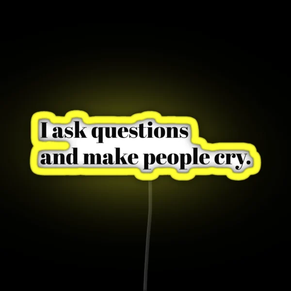 Funny Therapist Job Description RGB Neon Sign