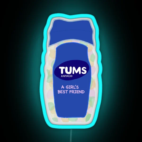 Funny Tums A Girl S Best Friend RGB Neon Sign
