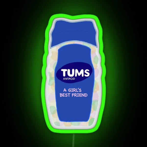 Funny Tums A Girl S Best Friend RGB Neon Sign