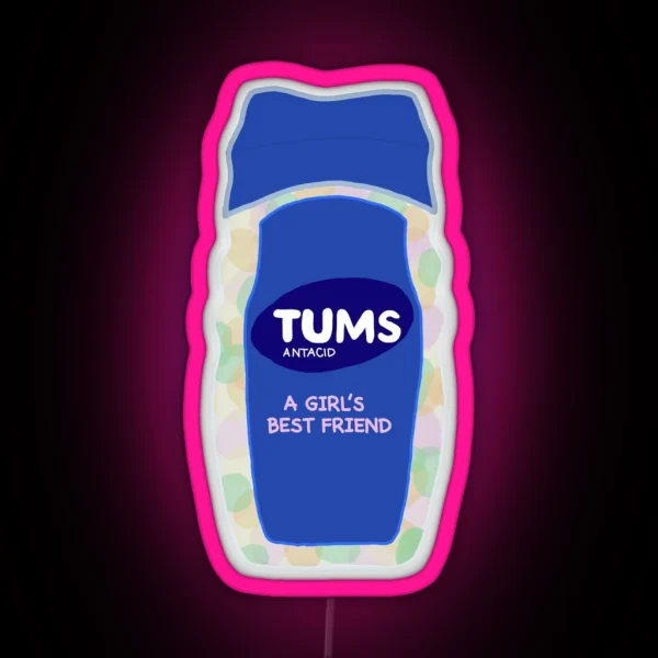 Funny Tums A Girl S Best Friend RGB Neon Sign