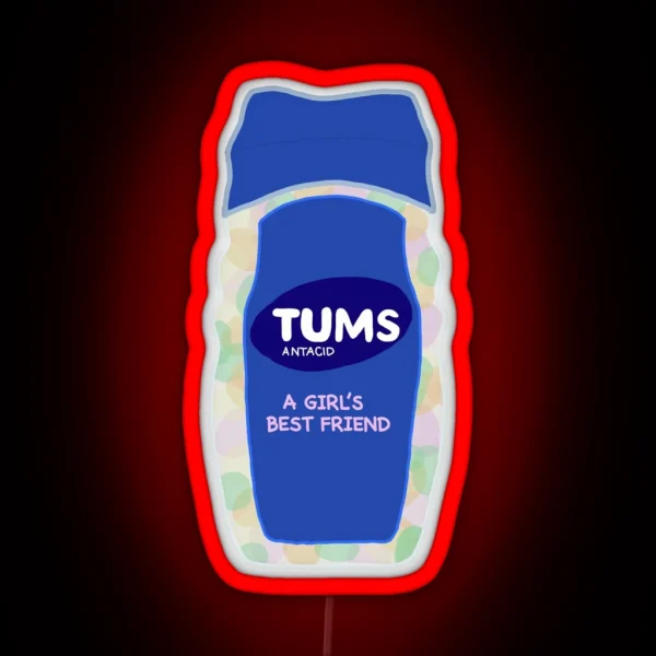 Funny Tums A Girl S Best Friend RGB Neon Sign