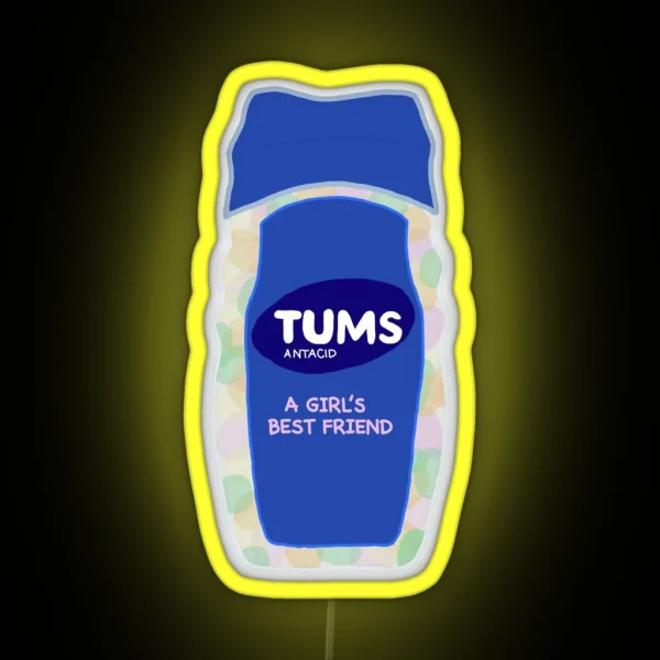 Funny Tums A Girl S Best Friend RGB Neon Sign