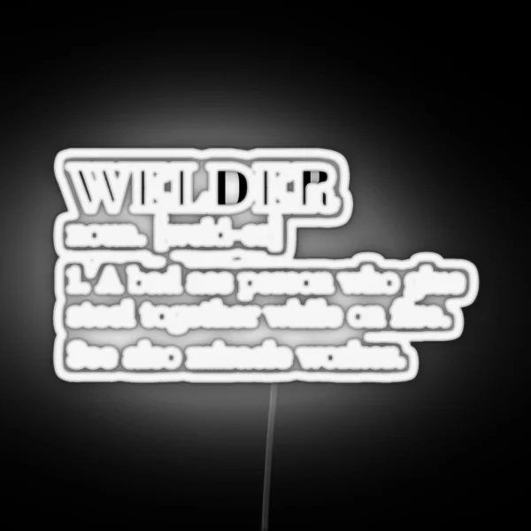 Funny Welder Definition RGB Neon Sign