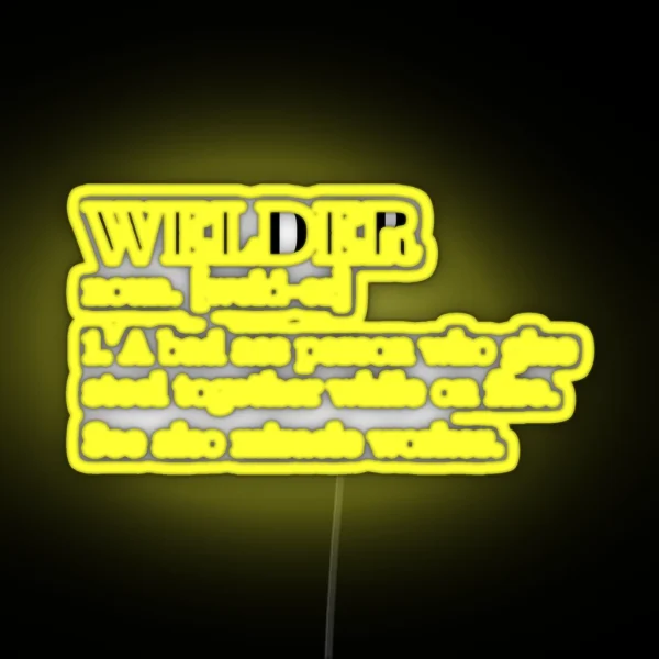 Funny Welder Definition RGB Neon Sign