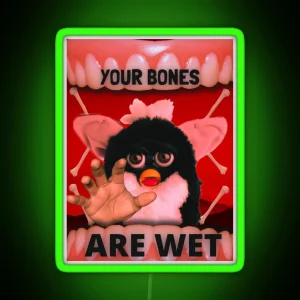 Furby Wants Your Bones RGB Neon Sign