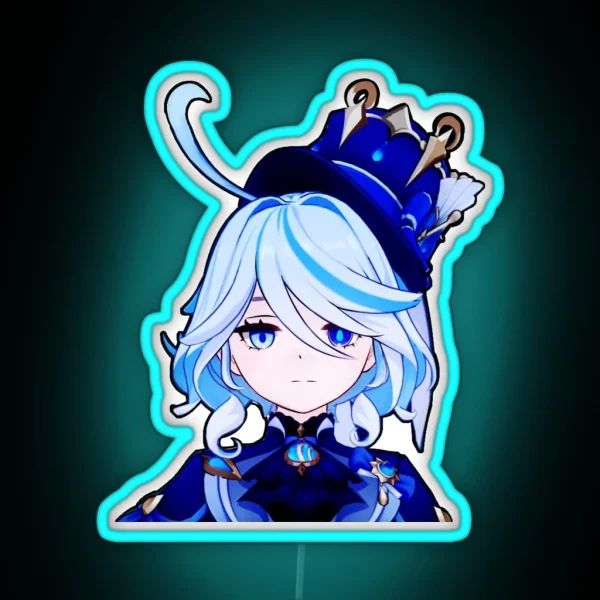 Furina Genshin Impact Led Fan Made Genshin RGB Neon Sign