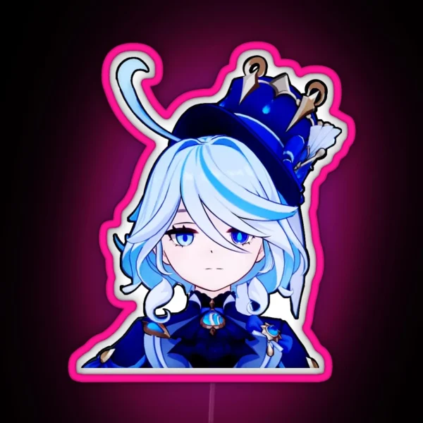 Furina Genshin Impact Led Fan Made Genshin RGB Neon Sign