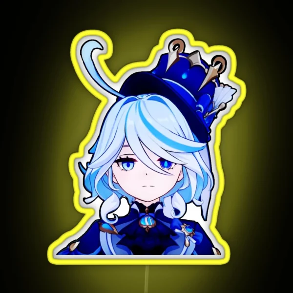 Furina Genshin Impact Led Fan Made Genshin RGB Neon Sign
