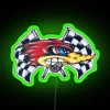 Colorful Roadrunner Neon Sign Adds Vibrant Energy to Home Decor Spaces