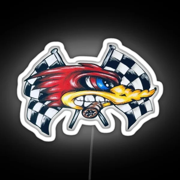 Furious Roadrunner In Race Right View RGB Neon Sign