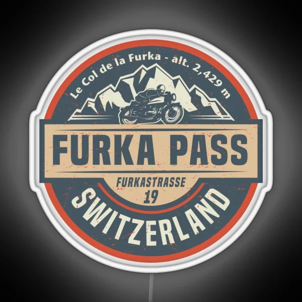 Furka Pass Switzerland RGB Neon Sign