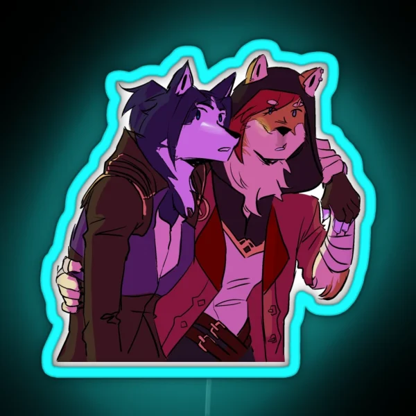 Furry Vicait RGB Neon Sign