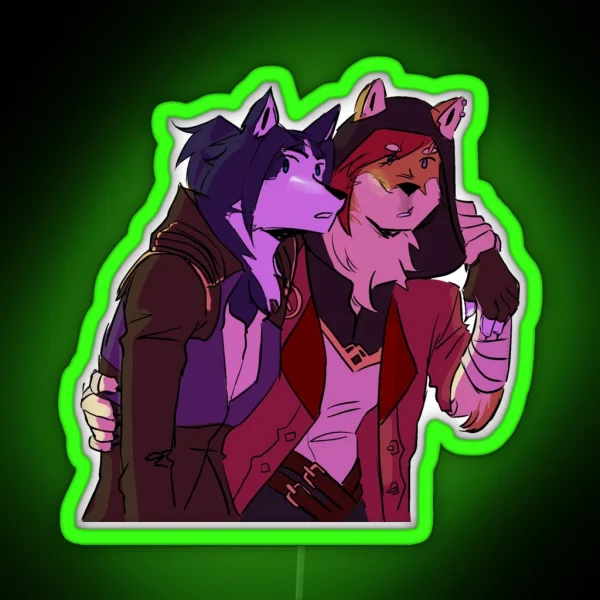 Furry Vicait RGB Neon Sign