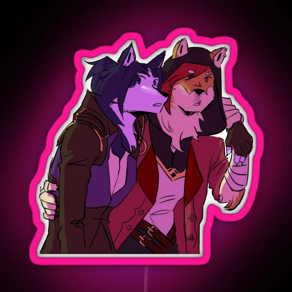 Furry Vicait RGB Neon Sign