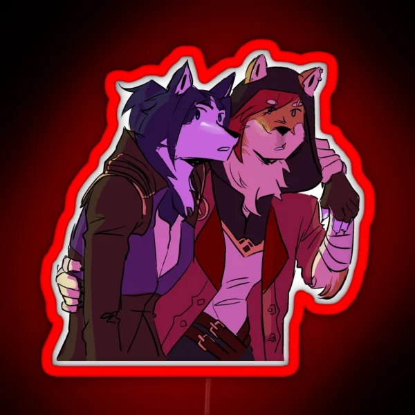 Furry Vicait RGB Neon Sign