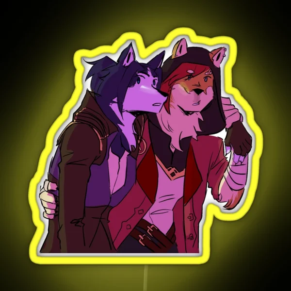 Furry Vicait RGB Neon Sign