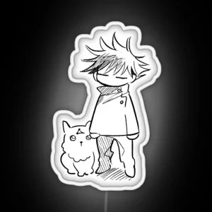 Fushiguro Megumi And Demon Dog RGB Neon Sign