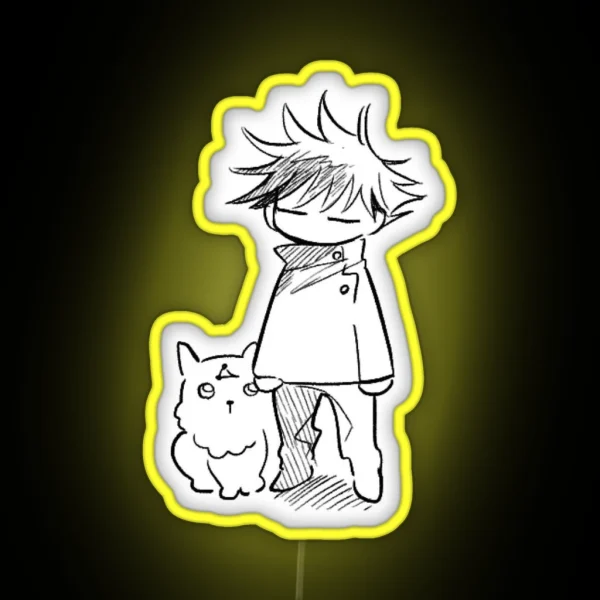 Fushiguro Megumi And Demon Dog RGB Neon Sign