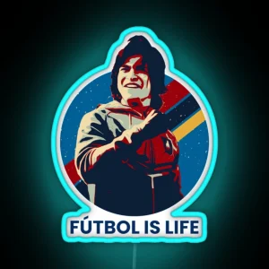 Futbol Is Life RGB Neon Sign