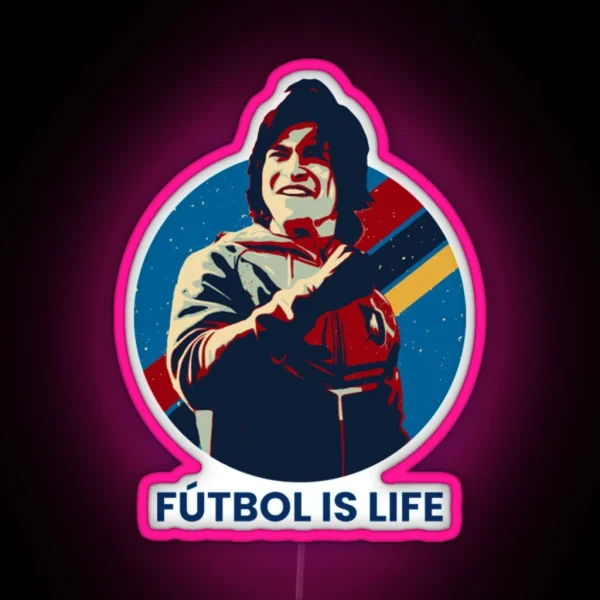 Futbol Is Life RGB Neon Sign