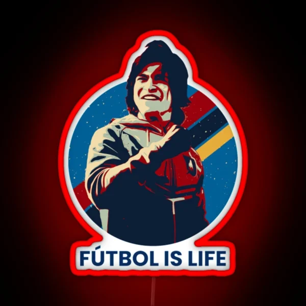 Futbol Is Life RGB Neon Sign