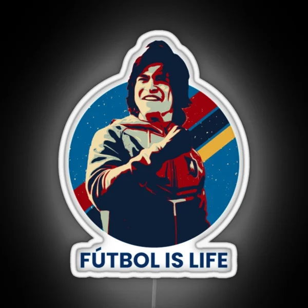 Futbol Is Life RGB Neon Sign