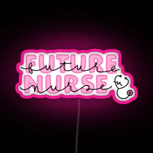 Future Nurse Pink RGB Neon Sign